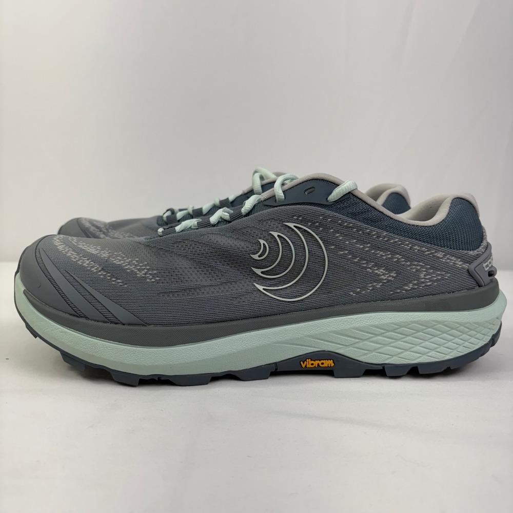 Topo Athletic Pursuit 2 Womens Trail Running Shoes Gray Mint Zero Drop Size 11